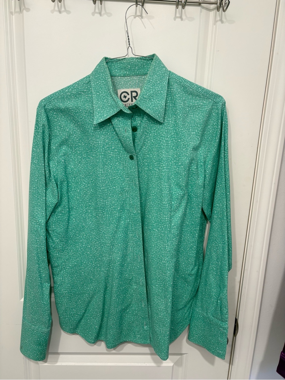CR Women’s Green Button-Down Shirt